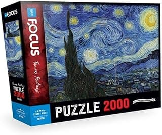 Blue Focus Starry Night (Yıldızlı Gece) - Puzzle 2000 Parça