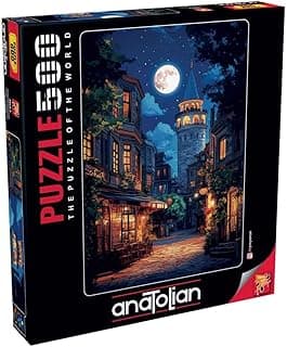 Anatolian Puzzle - Dolunayda Galata,500 Parça Puzzle, #3643