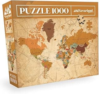 NEVERLAND 1000 PARÇA PUZZLE - WORLD MAP-II (DÜNYA HARİTASI-II)