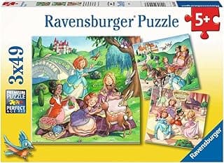 Ravensburger 55647 3x49p Parçalı Puzzle Küçük Prensesler