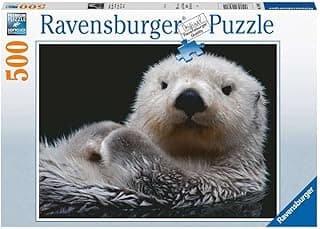 Ravensburger Puzzle 16980 - Tatlı Küçük Otter - 500 Parça Yapboz 10 yaşından büyük çocuklar ve yetişkinler için, hayvan motifli yapboz