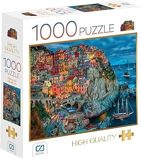 CA Games Manarola'da Akşam 1000 Parça 2,2mm Kalınlık 48x68cm Profesyonel Hobi Puzzle Yapboz Serisi