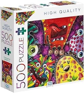 Ca Games Canavarlar 500 Parça 2,2Mm Kalınlık 33X48Cm Profesyonel Hobi Puzzle Yapboz Serisi