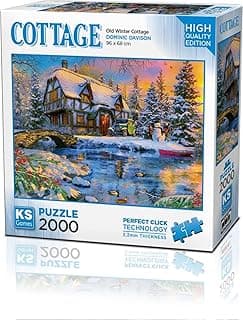 KS Games 22526 Old Winter Cottage 2000 Parça Puzzle -KS Puzzle