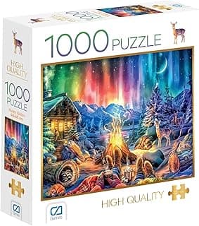CA Games Kuzey Işıkları 1000 Parça 2,2mm Kalınlık 48x68cm Profesyonel Hobi Puzzle Yapboz Serisi