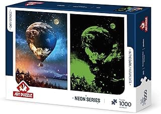 Art Puzzle Ay'a Yolculuk 1000 Parça Neon Puzzle