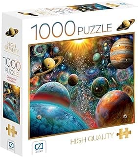 CA Games Gezegenler 1000 Parça 2,2mm Kalınlık 48x68cm Profesyonel Hobi Puzzle Yapboz Serisi