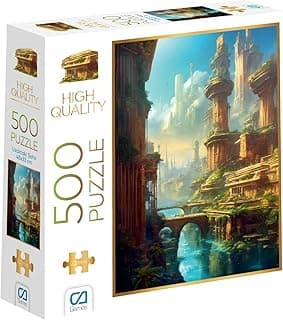 CA Games Uzaktaki Şehir 500 Parça 2,2mm Kalınlık 33x48cm Profesyonel Hobi Puzzle Yapboz Serisi