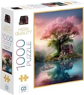 CA Games Pembe Ağaç 1000 Parça 2,2mm Kalınlık 48x68cm Profesyonel Hobi Puzzle Yapboz Serisi