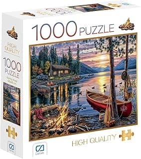 CA Games Kamp Ateşi 1000 Parça 2,2mm Kalınlık 48x68cm Profesyonel Hobi Puzzle Yapboz Serisi