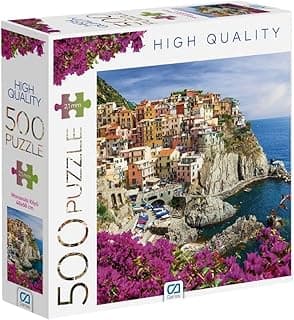Ca Games Manarola Köyü 500 Parça 2,2Mm Kalınlık 33X48Cm Profesyonel Hobi Puzzle Yapboz Serisi
