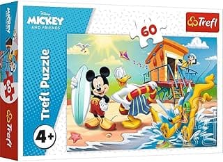 Trefl 17359 Mickey ve Arkadaşları için İlginç Bir Gün Disney Mickey Mouse ve Arkadaşları 4 Yaş ve Üzeri Çocuklar İçin 60 Parça Yapboz