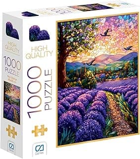 CA Games Mor Bahçe 1000 Parça 2,2mm Kalınlık 48x68cm Profesyonel Hobi Puzzle Yapboz Serisi