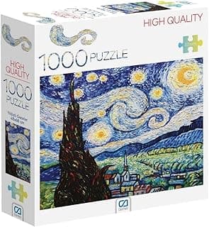 Ca Games Yıldızlı Gece 1000 Parça 2,2Mm Kalınlık 48X68Cm Profesyonel Hobi Puzzle Yapboz Serisi
