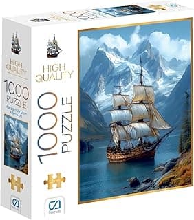 CA Games Manzara ve Gemi 1000 Parça 2,2mm Kalınlık 48x68cm Profesyonel Hobi Puzzle Yapboz Serisi