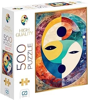 CA Games Gizemli Yüz 500 Parça 2,2mm Kalınlık 33x48cm Profesyonel Hobi Puzzle Yapboz Serisi