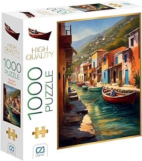 CA Games Kayıklar 1000 Parça 2,2mm Kalınlık 48x68cm Profesyonel Hobi Puzzle Yapboz Serisi