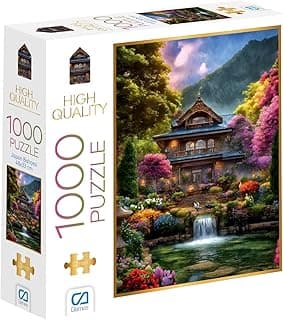 Japon Bahçesi 1000 Parça 2,2mm Kalınlık 48x68cm Profesyonel Hobi Puzzle Yapboz Serisi