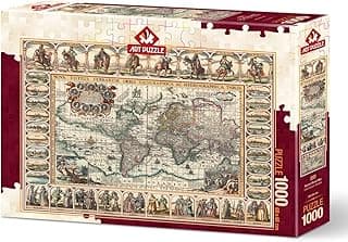 Art Puzzle Eski Dünya Haritası 1000 Parça Puzzle