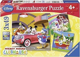 Ravensburger (92475) - 3 x 49 Parça Puzzle Wd, Mickey Club House