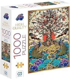 CA Games Sakura 1000 Parça 2,2mm Kalınlık 48x68cm Profesyonel Hobi Puzzle Yapboz Serisi