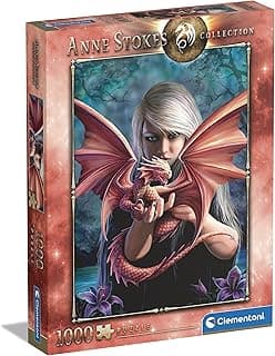 Clementoni - 1000 Parça Anne Stokes Yetişkin Puzzle - Dragonkin - 39640