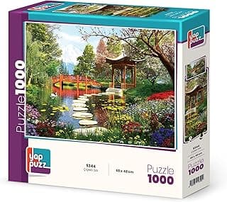 Çiçekli Göl 1000 Parça Puzzle