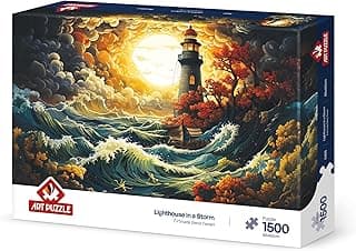 Art Puzzle Fırtınada Deniz Feneri 1500 Parça Puzzle