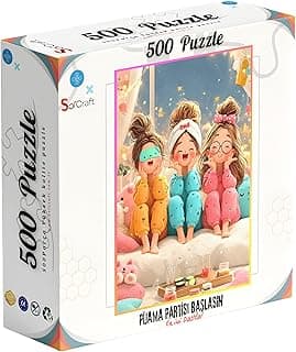 500 Parça Pijama Partisi Temalı Puzzle