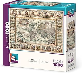 Eski Dünya Haritası 1000 Parça Puzzle