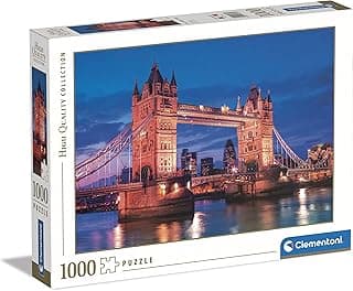 Clementoni - 1000 Parça HQ Collection Yetişkin Puzzle - Tower Bridge At Night