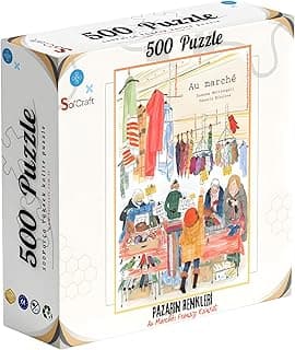 500 Parça Puzzle Pazarın Renkleri, Au Marché