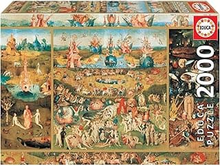 Educa 18505, Dünyevi Zevkler Bahçesi, 12 Yaş Altı Yetişkinler ve Çocuklar için 2000 Parça Yapboz, Hieronymus Bosch