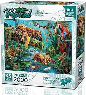 KS Games 2000 Parça Kaplanlar Puzzle
