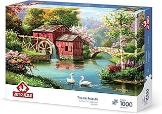 Art Puzzle Kırmızı Eski Değirmen 1000 Parça Puzzle