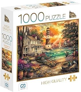 CA Games Taş Ev 1000 Parça 2,2mm Kalınlık 48x68cm Profesyonel Hobi Puzzle Yapboz Serisi