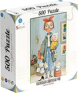 500 Parça Puzzle Kucağımda Dünyalar Var