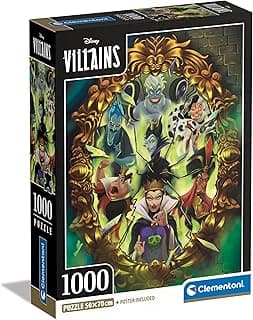 CLEMENTONI 1000 el. Compact Disney Villains [PUZZLE]