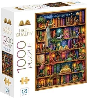 CA Games Sihirli Kitaplar 1000 Parça 2,2mm Kalınlık 48x68cm Profesyonel Hobi Puzzle Yapboz Serisi