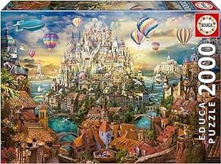 Educa - Yetişkinler için 2000 Parça Yapboz | Dreams City. Boyut: 96 x 68 cm Tutkal Düzeltme Yapboz içerir. 14 Yaşından itibaren (19944)