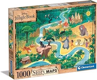 CLEMENTONI 1000 el. Story Maps Księga Dżungli [PUZZLE]